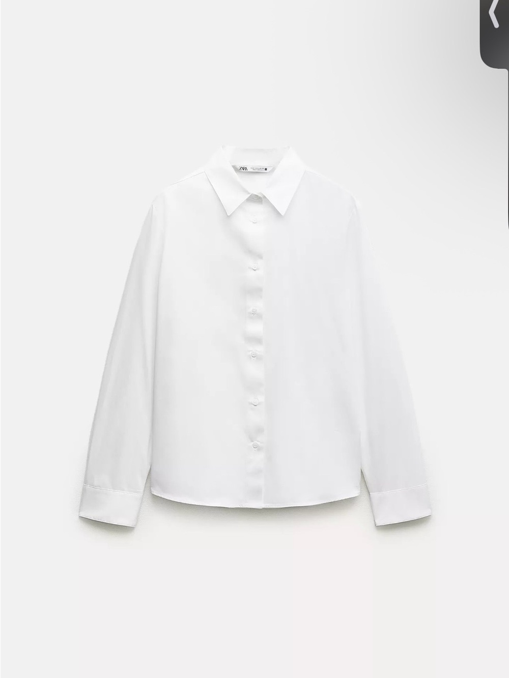 Zara White Button-Up Shirt